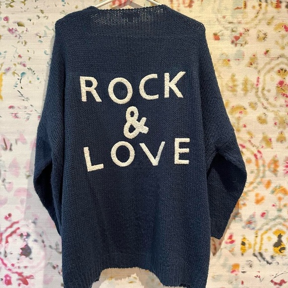 Elan Tops - Elan Navy Knit Sweater